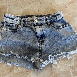 Pacsun high rise festival Jean shorts spring summer beach